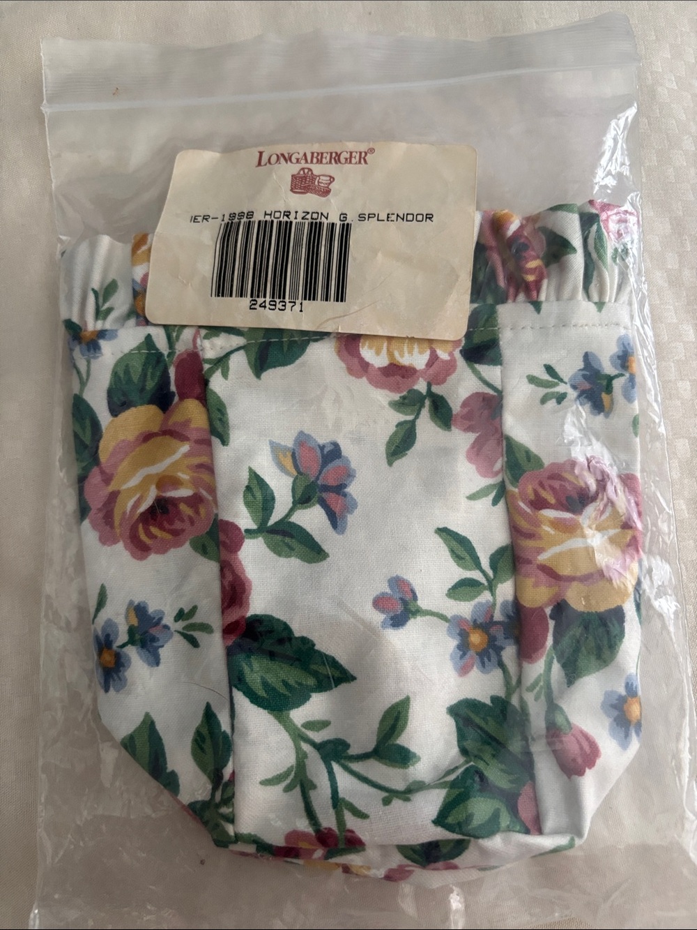 Longaberger 1998 Horizon of Hope  garden splendor liner